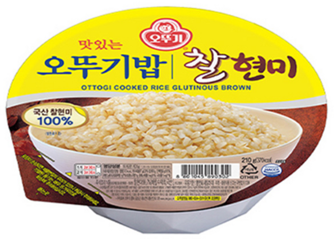 오뚜기 오뚜기밥 찰현미, 210g, 18개