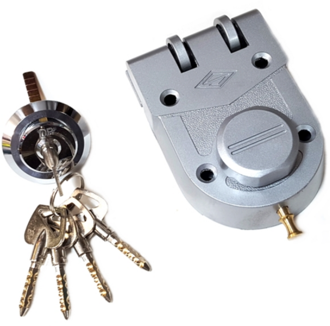 보조키 현관문보조키 잠금장치, 1세트, 그레이