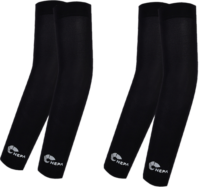 1+1 네파 자외선차단 여름 팔토시 쿨토시, 블랙+블랙, 1세트