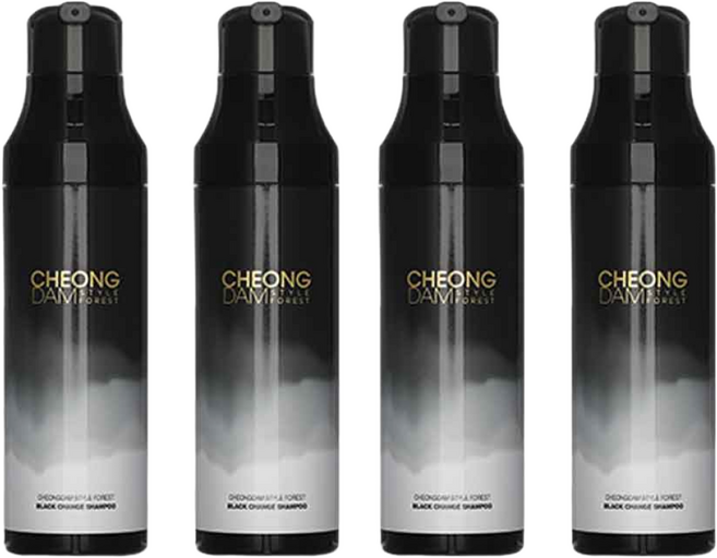 청담스타일 포레스트 블랙체인지 샴푸 흑갈색 4개, 200ml