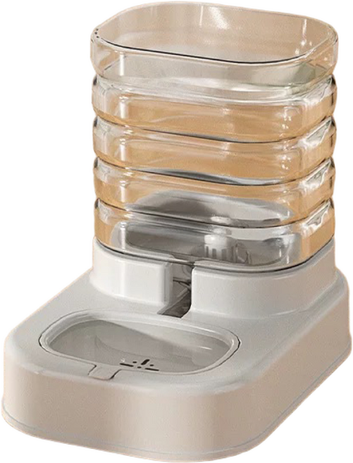 파스텔펫 반려동물 모던심플 반자동 급수기, 그레이, 1개