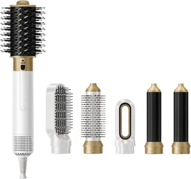 한신전자 차이슨 헤어스타일러 여자친구생일선물 에어브러쉬 볼륨 롤 고데기 빗드라이기 에어드라이어, 화이트, 표준형