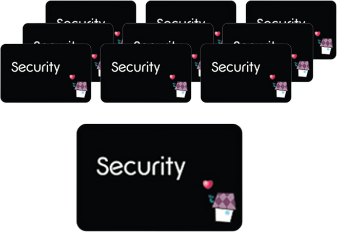 도어락 출입 태그 직접등록 RFID 스티커 메탈 태그, 10개, 스티커 메탈 태그B 10개 (No.100T)