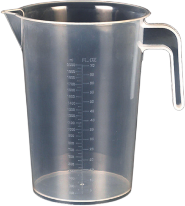 캔들바다 S- 플라스틱비커 - 2L (2000ml), 1개