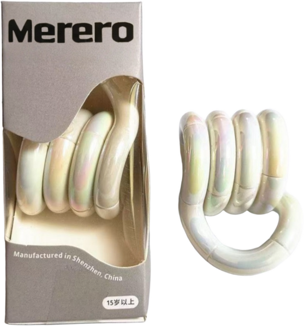 Merero 스트레스해소장난감 피젯토이 탱글 집중력 장난감 랜덤, 1개, 화이트