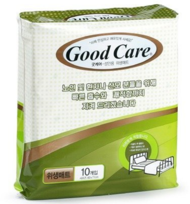 굿케어 위생매트 고급형 10매 x 10개(100매), 10개입, 8개