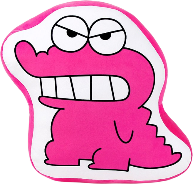 드림토이 짱구인형 파자마 라인프린트 악어 초코비 쿠션 봉제인형, 짱구 초코비 악어프린트 쿠션, 1개