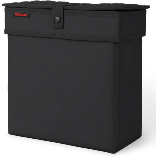 크레이지몬스터 디올뉴 싼타페 MX5 전용 퀼팅 쓰레기통 + 비닐 50매, 싼타페 MX5 퀼팅 쓰레기통(1P), 블랙 (1P), 1개