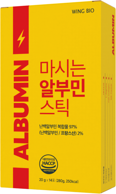 간편하게 마시는 알부민 영양제 식약청 인증 고함량 여성 알부민 스틱, 4박스, 280g