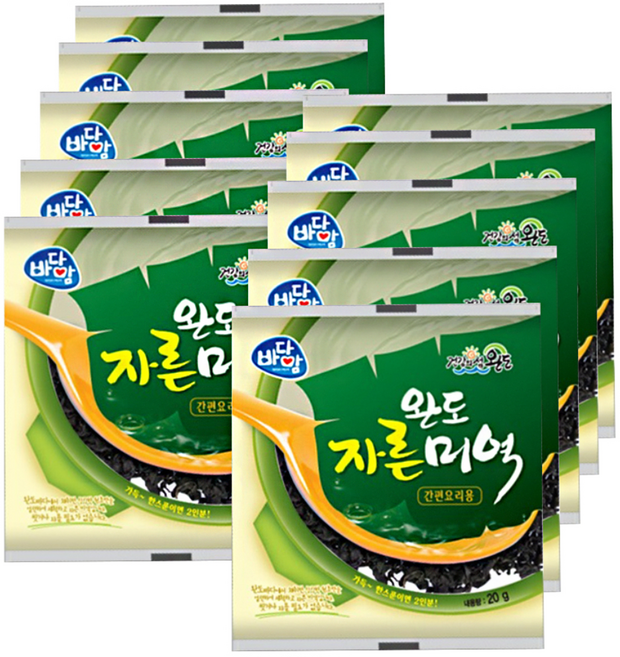 바다맘 완도 자른 미역, 20g, 10개