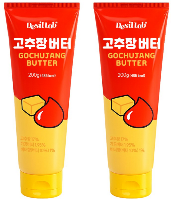 드실랩 간편 고추장 버터 소스, 2개, 200g