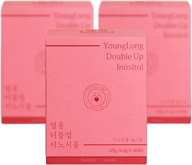 영롱 더블업 이노시톨 2+1, 3박스, 129g