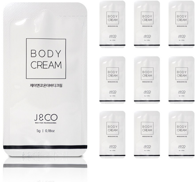 라몽 J&CO 제이앤코 온더바디 크림 간편한 파우치 타입 시술 후 관리크림, 10세트, 5g