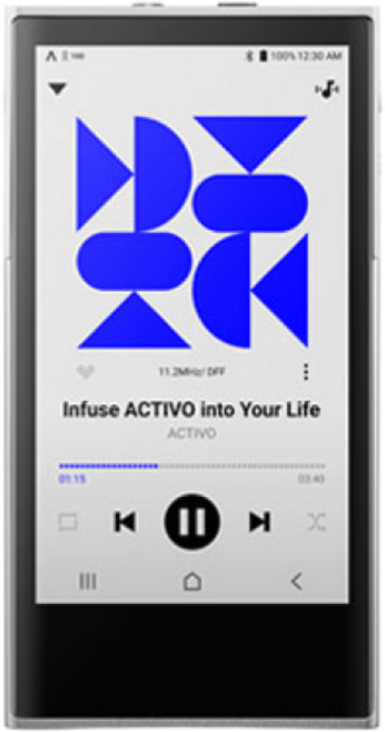 엑티보 디지털플레이어 ES9219Q 2 안드로이드 DAP MP3 64GB, APP221, Whisper White