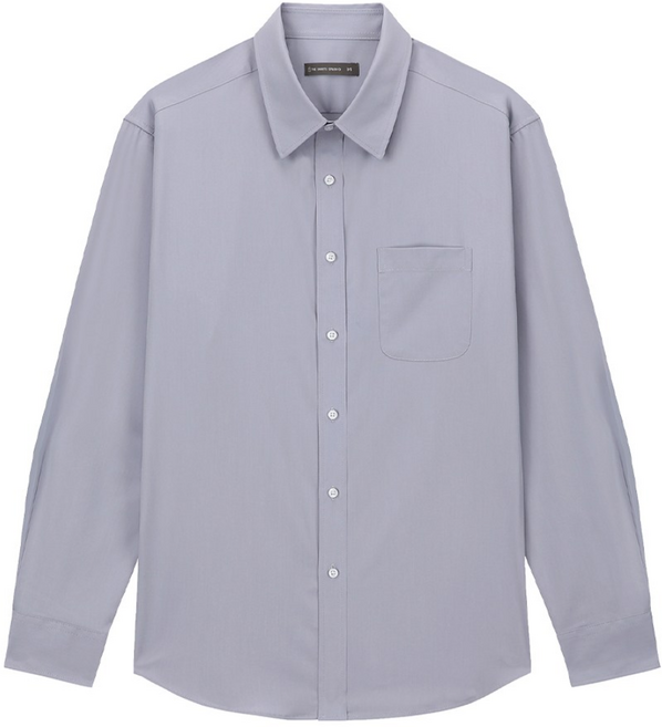 더셔츠스튜디오 세미 오버핏 스판 솔리드 셔츠