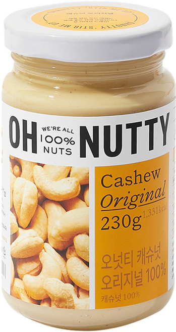 OH NUTTY 原味腰果醬, 230g, 1罐