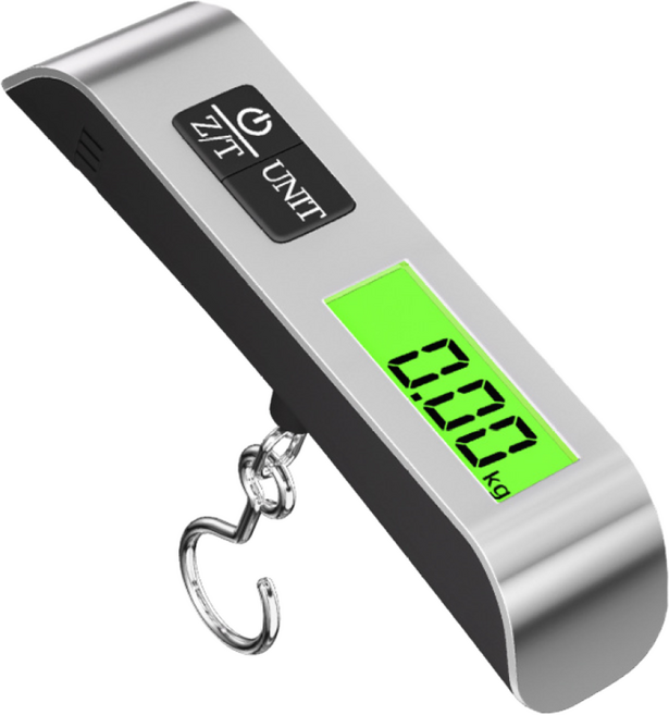 시공여인 휴대용 디지털 캐리어 저울, 실버 + 블랙, 50kg