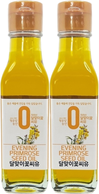 청운당농산 국산 달맞이꽃종자유 기름 달맞이꽃오일 달맞이유, 2개, 120ml