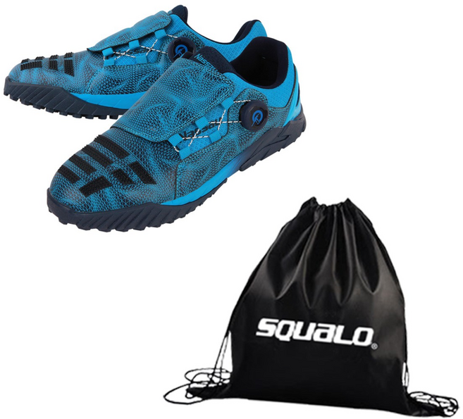 낫소 다이얼 족구화 QSPDL 스쿠알로 가방 포함 끈 없는 퀵다이얼