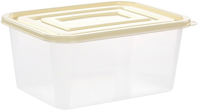 [쿡앤락] 멀티밀폐용기 5L(1P) 냉장고정리 저장용기 김치통, 베이지, 1개