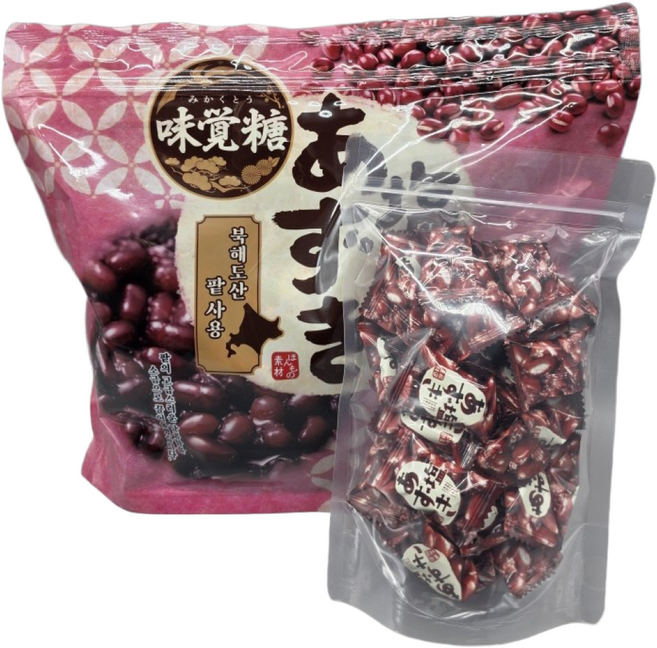 미카쿠토 아주끼 일본 팥사탕 대용량 팥캔디 50개, 250g, 1개