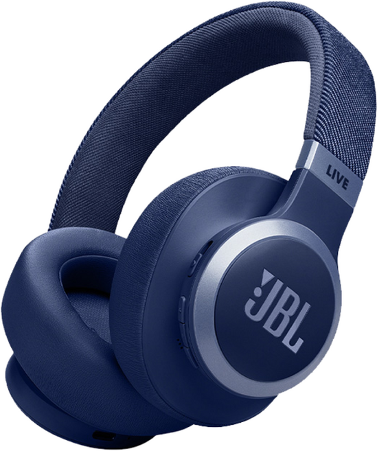 삼성공식파트너 JBL LIVE 770NC 액티브 노이즈캔슬링 무선 블루투스 헤드셋, {BLU} 블루