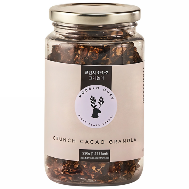 모던구루 크런치 카카오 초코 수제 그래놀라, 230g, 1개