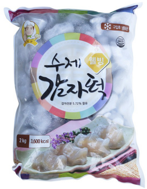 (무)(냉동)바우네 웰빙 감자떡, 2kg, 1개
