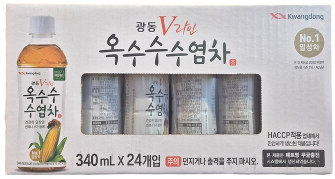 광동 [광동] 옥수수수염차 340ml x24개(1박스), 24개