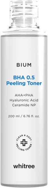 휘트리 비움 바하 0.5 필링 토너 / 바하아하파하 얼굴각질 블랙헤드 피지 케어, 1개, 200ml