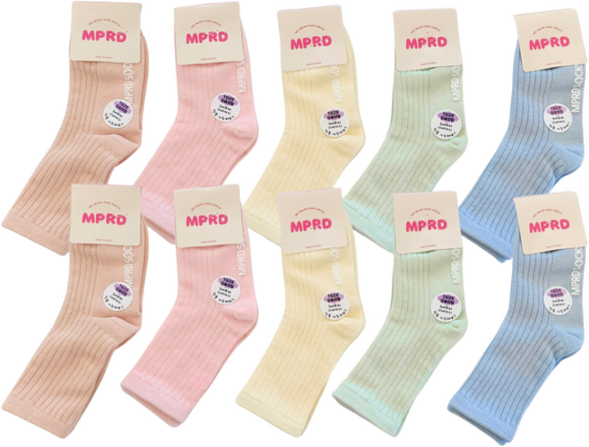 미포리댁 어린이집 생일 답례품 선물 유치원 졸업 입학 구디백 아동 유아 키즈 양말, 10개