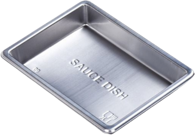 일회용 초밥 회 간장종지 사각트레이 실버 1000개, 1개