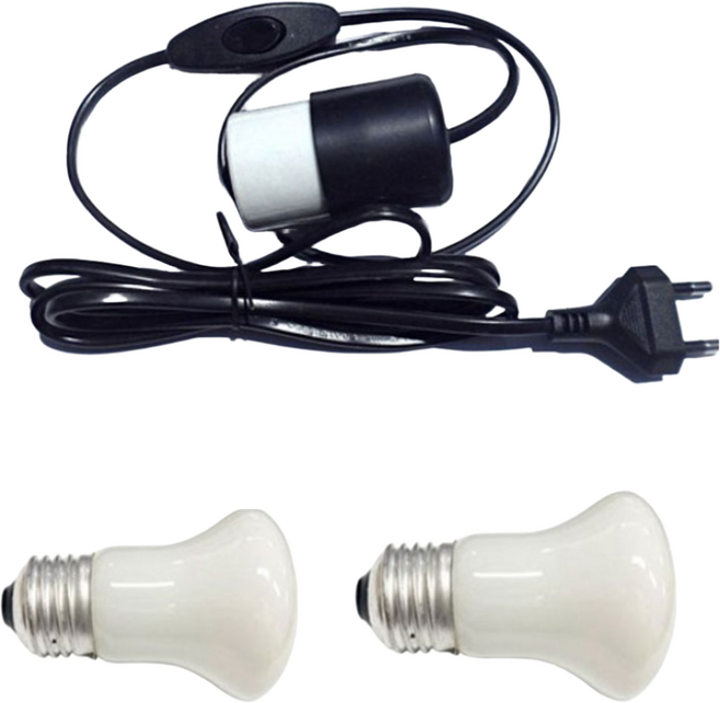병아리 보온 중간스위치 220V 코드선 전구세트, 1개