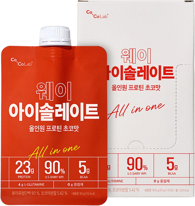 코코랩 WPI 웨이아이솔레이트 초코맛, 30g, 60개