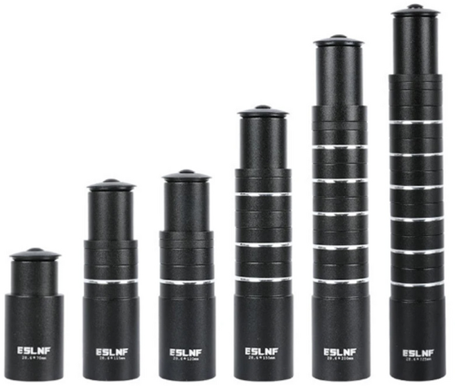 셀렉트템 자전거 ESLNF 핸들 높이조절 헤드업 익스텐더 스템라이저, 1개, 70mm