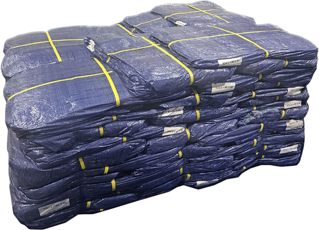 타포린 방수포 일반지, 청색