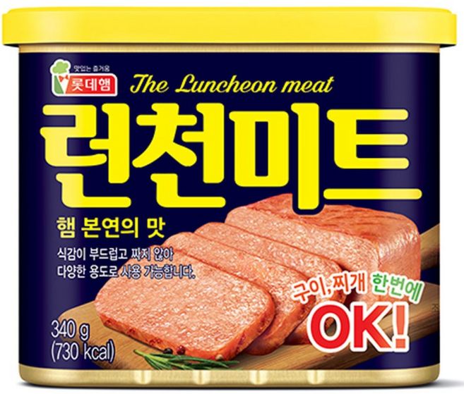 롯데햄 런천미트, 340g, 5개