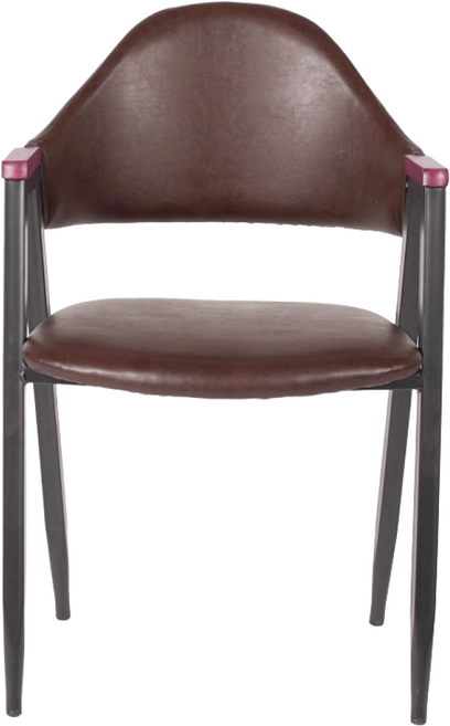 천하퍼니처 비올렛 우드 철제 식탁의자(460X460), 브라운, 1개