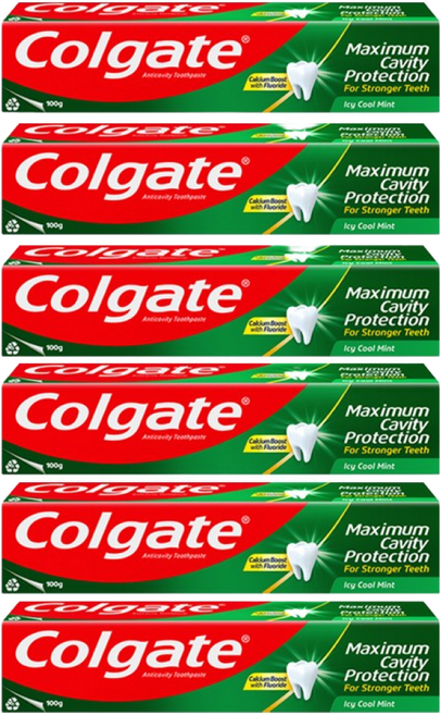 콜게이트 아이씨 쿨민트 치약, 100g, 6개