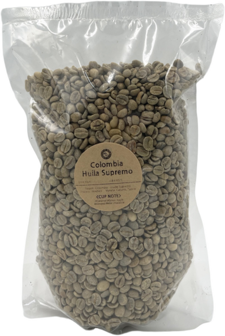 콜롬비아 후일라 수프리모 생두 1kg, 1개