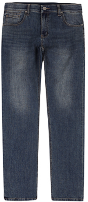 [잠뱅이] 남성 리프리브 오비안밴드 자수포인트 캣워싱 타이트 데님 팬츠 미디엄블루