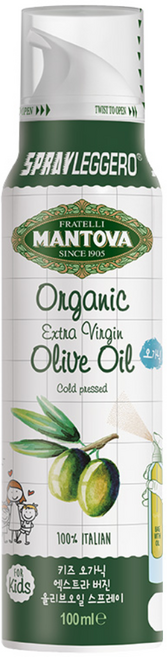 만토바 키즈 유기농 엑스트라 버진 올리브오일 스프레이, 올리브유 맛, 100ml, 1개