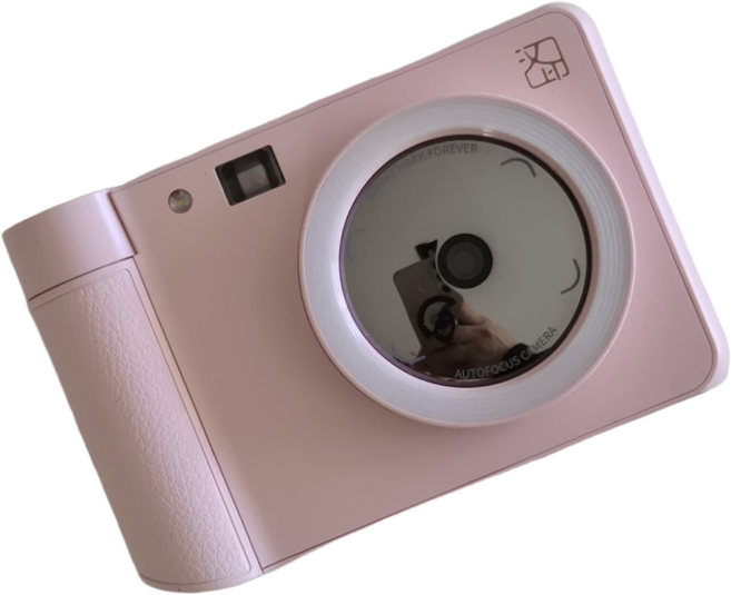 포토프린터 즉석사진기 즉석 카메라 스티커사진 핸드폰사진인화 HPRT Z1 #할인판매, 핑크, 카메라본체(인화지필름5장포함)