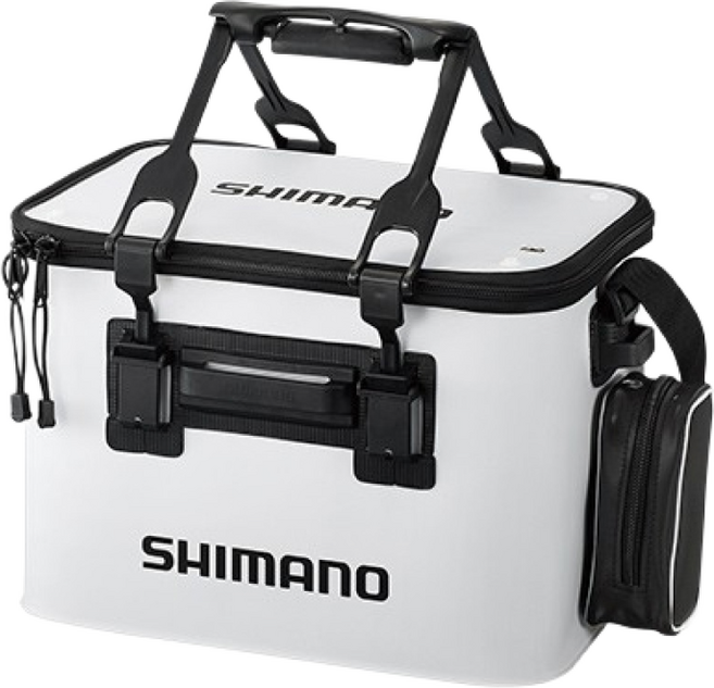 시마노 BK-026Q 피시바칸 밑밥통 낚시보조가방 낚시가방, 40cm 화이트[4969363531032]