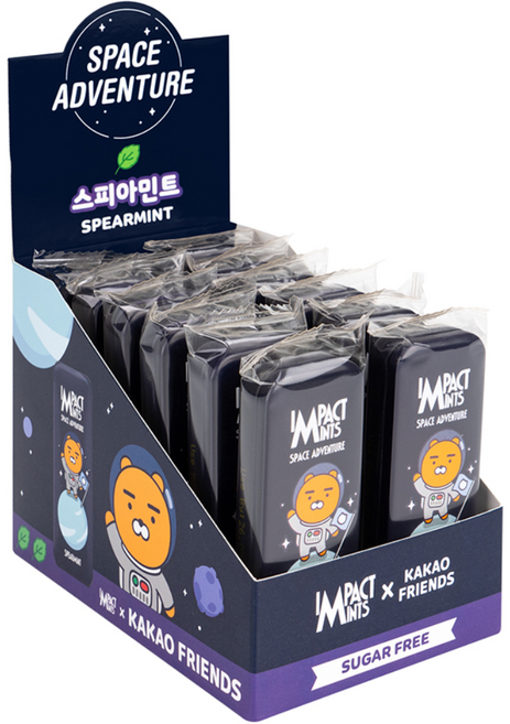 임팩트민트 스페이스어드벤처 스피아민트, 12개, 14g