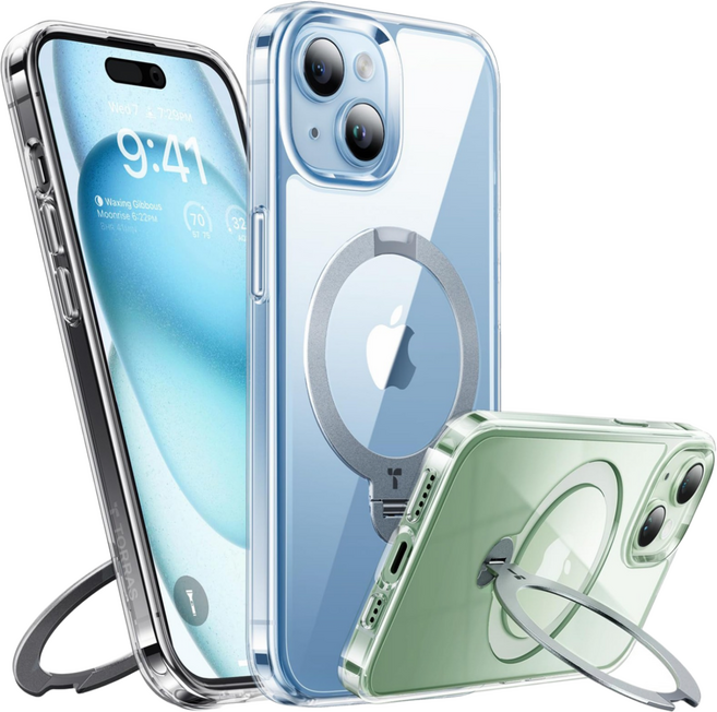 토라스 360도 마그네틱 링스탠드 맥세이프 에어쿠션 군사급 방호 휴대폰 케이스 Ostand Q3 스핀