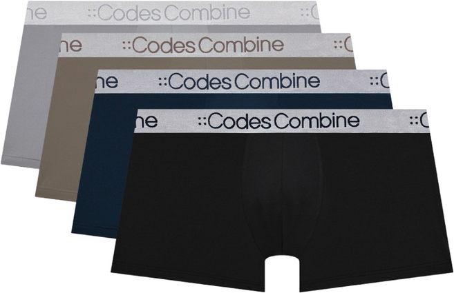 코데즈컴바인이너웨어 실버밴드 아스킨 드로즈 4PACK (LGY/DBR/NY/BK)