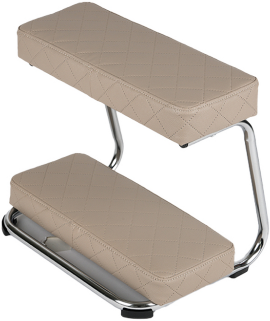 [퍼스널가구] 세나 2단 의자 발 받침대 보조 스툴, 그레이