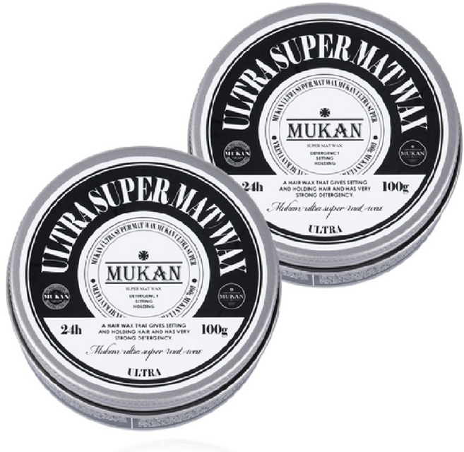 무칸 울트라 슈퍼 매트 헤어왁스, 100g, 2개