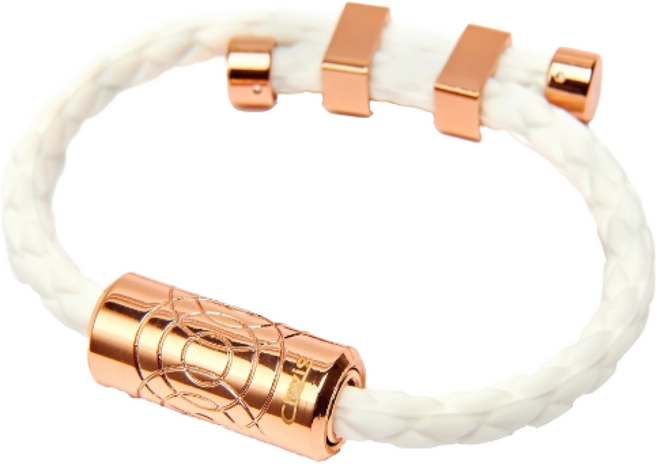 클라비스 바흐 건강팔찌 근육통 완화 의료기기 네오디뮴, 화이트, 로즈골드, 1개